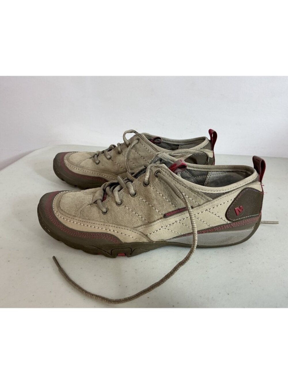 Merrell Hiking Shoes Brown Leather Womens 7